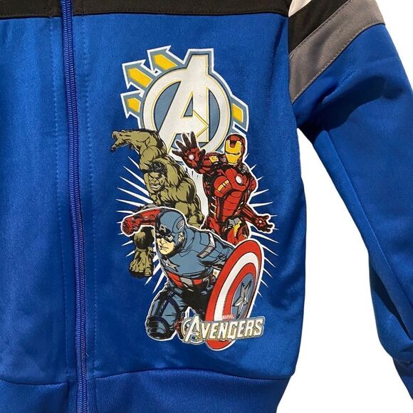 Marvel Avengers Character Blue Jacket Sz 6 (kids) - Picture 2 of 6